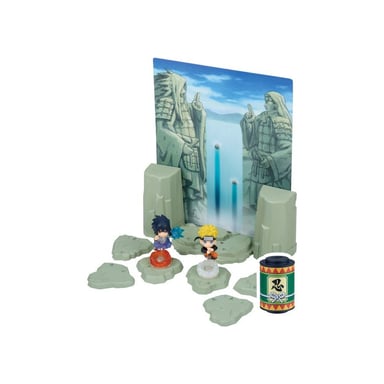 Jeu de société EPOCH Games Naruto Shippuden Naruto vs Sasuke avec plateau duel et 2 figurines ninja Multicolore