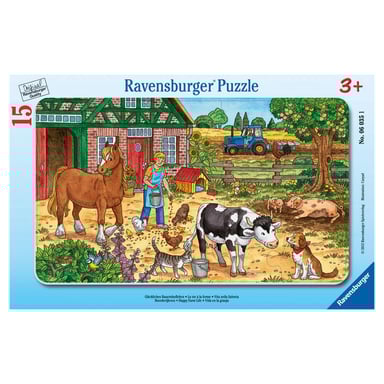 Puzzle de 15 piezas - La vida en una granja para niños a partir de 3 años