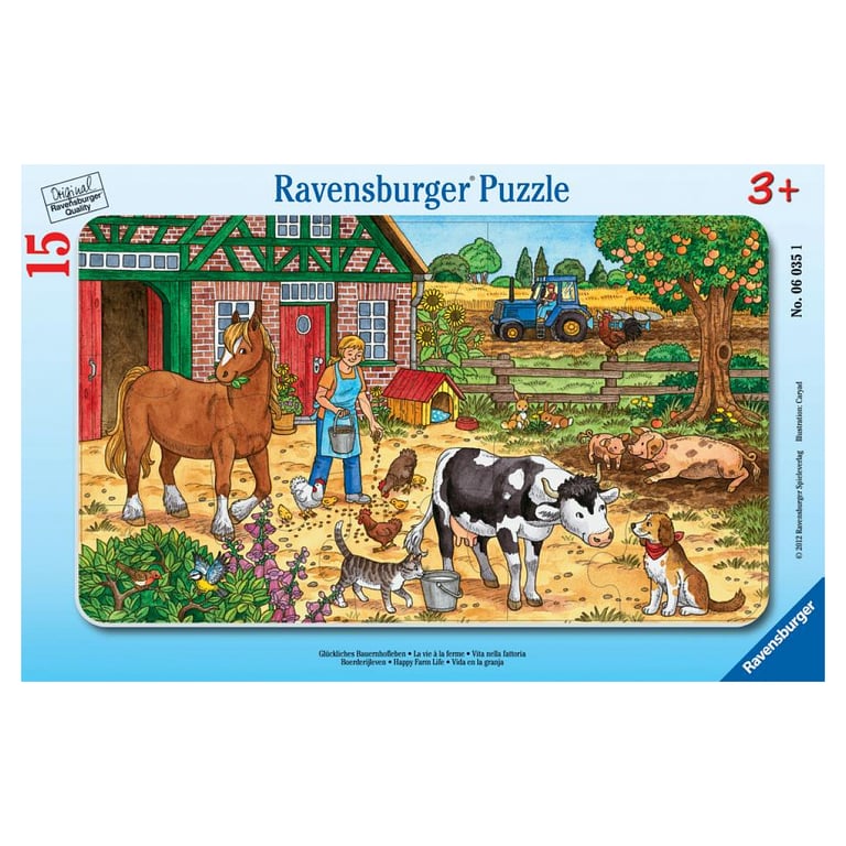 Puzzle cadre 15 pièces : La vie à la ferme Ravensburger France - vue 2