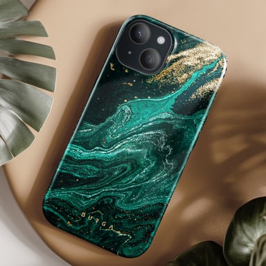 Cover per iPhone 15 Antiurto Almond Latte Bordo rialzato