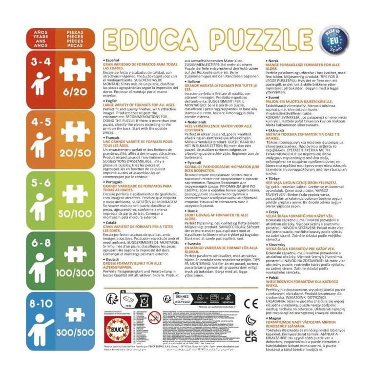Puzzles progréssifs EDUCA Ariel 12+16+20+25 pièces - vue 9