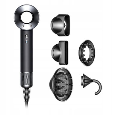 Sèche-cheveux Dyson HD08 noir nickel, séchage rapide, ions