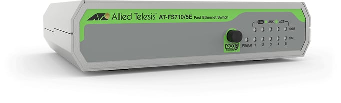 Allied Telesis FS710/5E No administrado Fast Ethernet (10/100) Verde, Gris