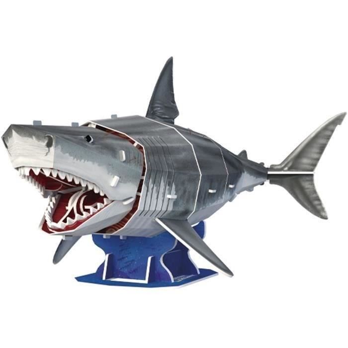 Puzzle 3D Grand Requin Jeu de construction EXPLORA 72 pièces Dès - vue 4