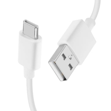 Cable de carga y sincronización USB 2A a USB-C 1m Original Realme Blanco
