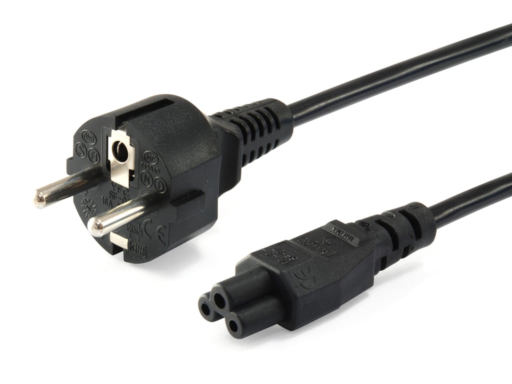 Equip 112151 3 m Prise d'alimentation type F Coupleur C5