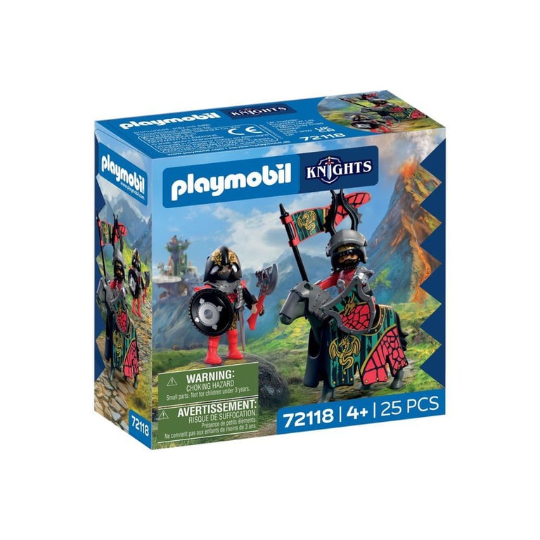 Playmobil 72118 Chef des Chevaliers du Dragon Adventure les chevaliers 25 pièces dès 4 ans