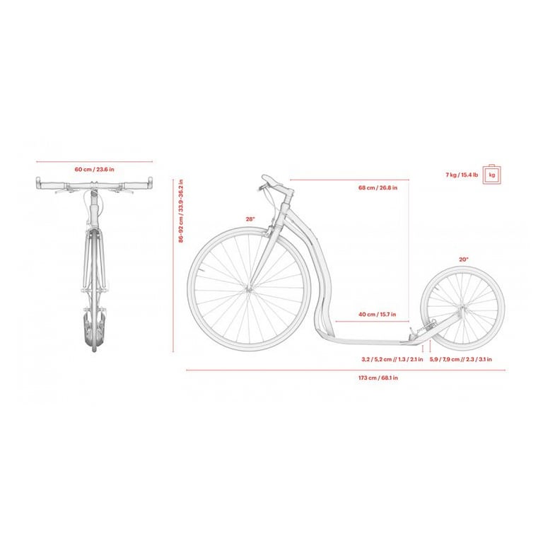Trottinette Yedoo Wolfer Performance et Confort Neuf - vue 2