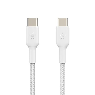 Cavo intrecciato da USB-C a USB-C BOOST CHARGE? (1 m), bianco