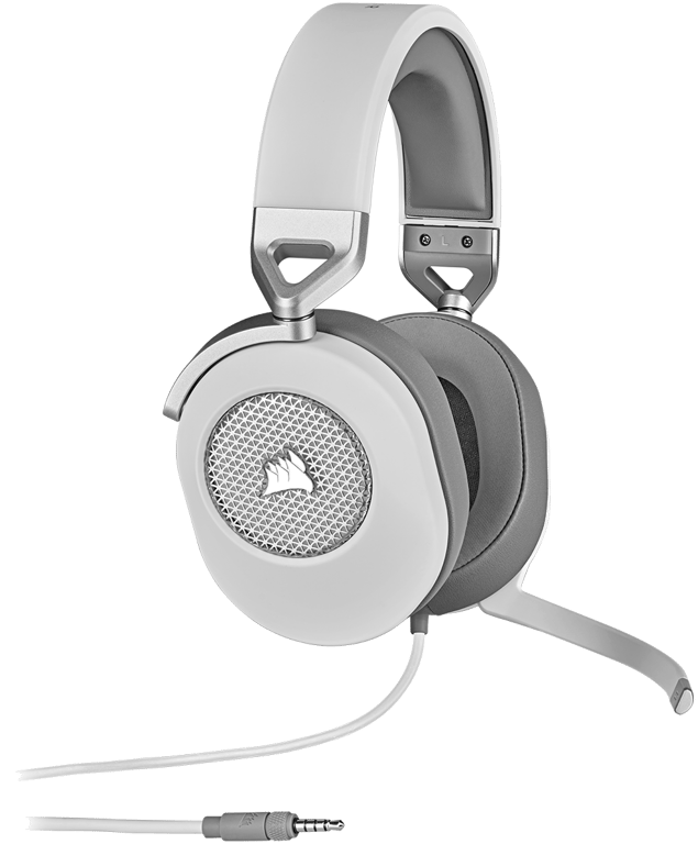 Casque Corsair gaming filaire HS65 SURROUND ? Blanc
