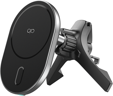 Supporto per auto con ventilazione e ricarica wireless Qi da 15 W