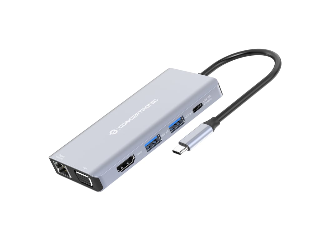Conceptronic DONN20G Avec fil USB 3.2 Gen 1 3.1 Gen 1 Type C Neuf