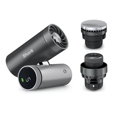 Chill Pill FA022 - Ventilatore portatile nebulizzatore 3 in 1 Shark, grigio