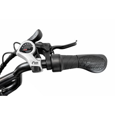 Bicicleta eléctrica PIXAR M9 con suspensión completa y doble batería de 48 V y 35 Ah - color dorado