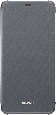 Huawei Funda para Huawei P Smart Folio Antichoque Diseño Elegante Negro