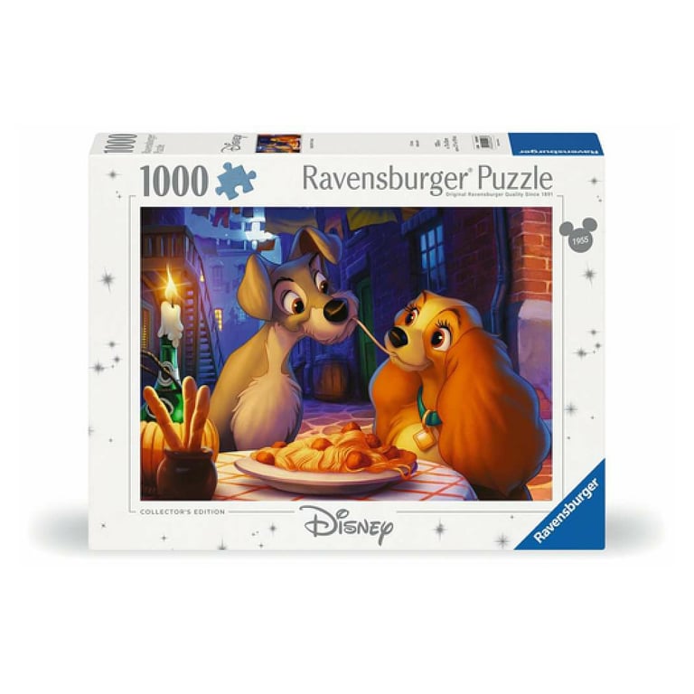 Puzzle 1000 pièces Collection Disney : La Belle et le Clochard Ravensburger France - vue 2