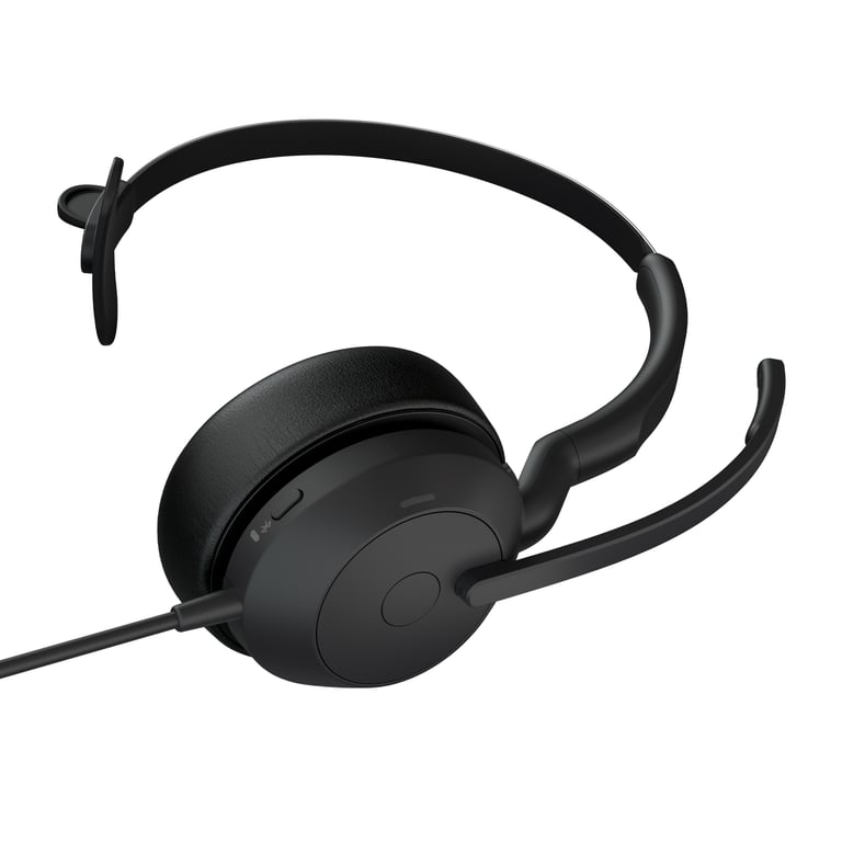 Jabra Evolve2 50 UC Mono Micro casque sur oreille filaire Suppresseur de bruit actif USB C certifié Zoom Certifié pour Microsoft Teams Cisco Webex Certified Certifié... - vue 4