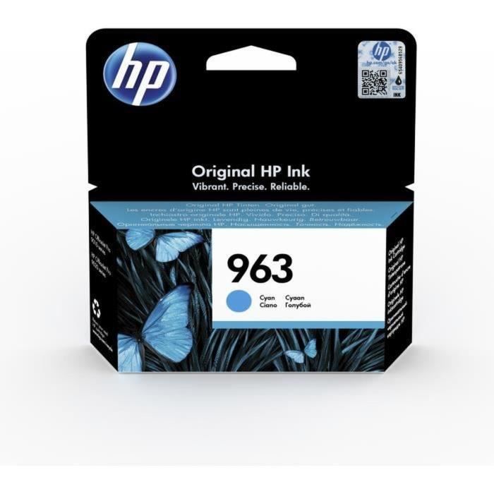 Cartouche d'encre cyan HP 963 authentique (3JA23AE) pour HP OfficeJet Pro 9010 / 9020 series - Neuf