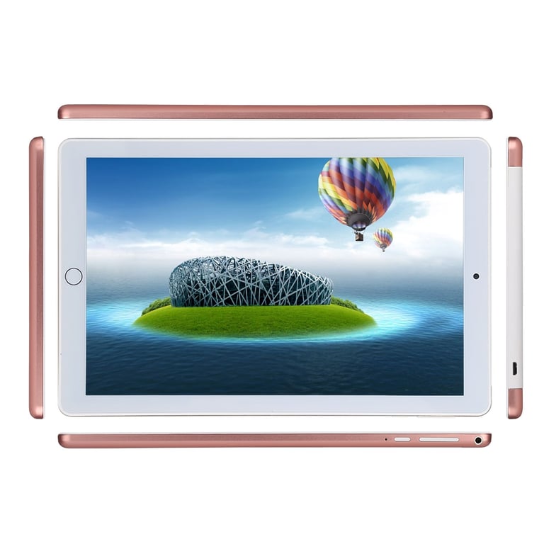 Tablette 3G Android 1280 X 800 Pixels Dual Sim 10,1 Pouces Bluetooth Or  Rose YONIS - Yonis