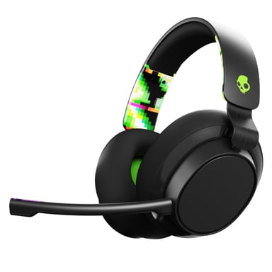 Casque Gaming Filaire PC & Xbox SKULLCANDY SLYR Noir/Vert - Confort et performance pour les joueurs débutants et occasionnels