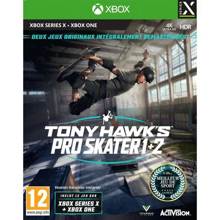 Tony Hawks Pro Skater 1 + 2 Jeu Xbox Series X et Xbox One Neuf