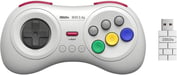 Mando inalámbrico de 8 botones 8bitdo, Blanco/Blanco compatible con Switch, Sega Genesis mini & Mega Drive mini