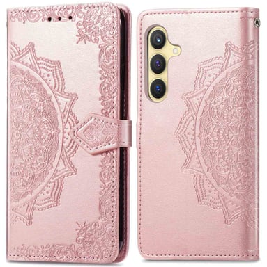 imoshion Etui de télephone Mandala pour Samsung Galaxy S24 Plus - Rose Doré
