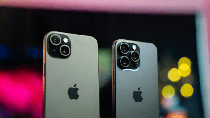 l'iPhone 14 Pro et l'iPhone 15 Pro...