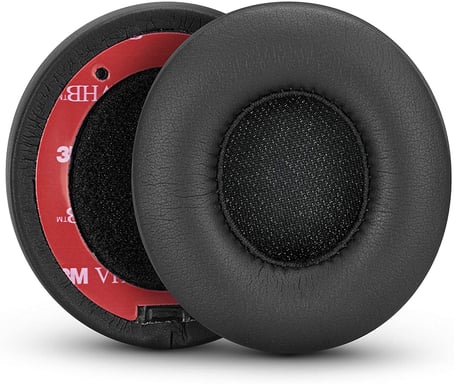Cuscinetti auricolari per Beats Solo 2/3 in pelle PU 1 paio Nero