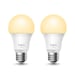 TP-Link Tapo Wifi Connected Bulb, bombilla LED E27 de color blanco cálido, compatible con Alexa, Google Home y Siri set de 2 Tapo L510.