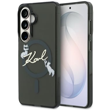 Funda Karl Lagerfeld KC Script MagSafe para S26, negra