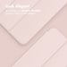 Accezz Coque tablette portefeuille Smart Silicone pour Samsung Galaxy Tab A11 Plus / A9 Plus - Rose