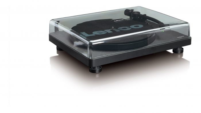 Lenco L-30BK platine Tourne-disque entraîné par courroie Noir Semi-automatique - Neuf