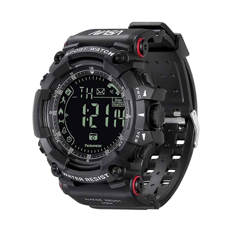 NASA Montre Connectée Homme; Smartwatch; Sport; IP67; Santé;Android - iOS - Pile non rechargeable Mo
