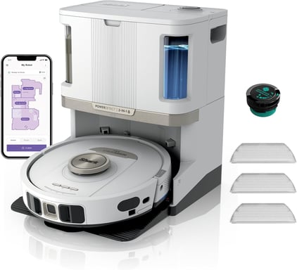Shark PowerDetect NeverTouch Pro 2-en-1 autovidant, autoremplissant et autonettoyant, Noir