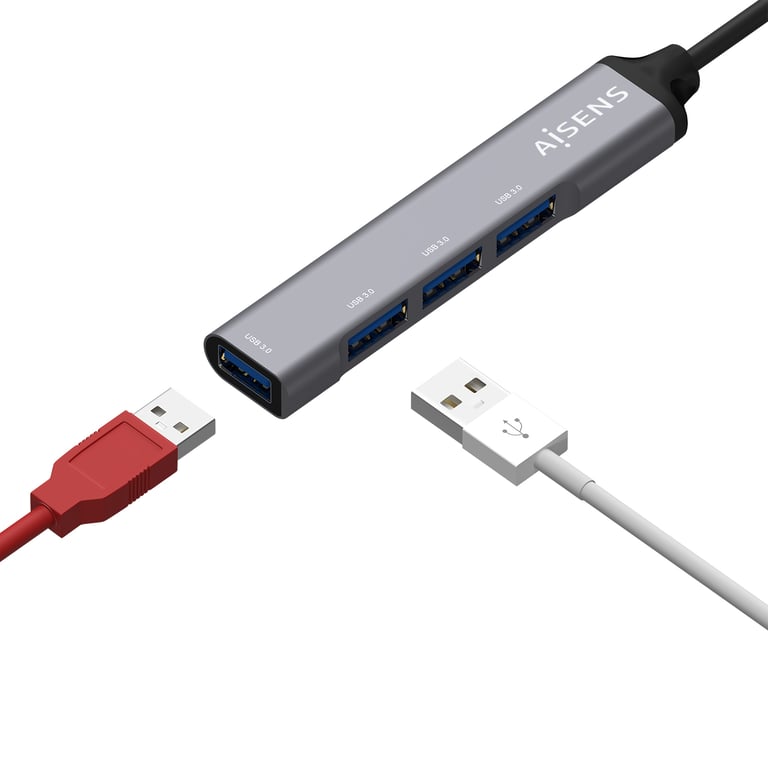 AISENS A109 0541 hub & concentrateur USB 3.2 Gen 1 3.1 Gen 1 Type C 5000 Mbit/ Neuf - vue 2
