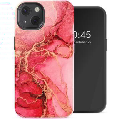 Selencia Coque arrière Vivid pour Apple iPhone 13 - Rosy Marble