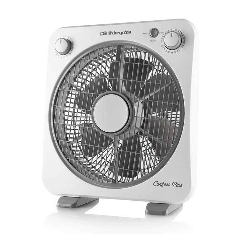 Orbegozo BF 0138 Box Fan Refroidit et ventile avec puissance et silence Portable et pratique Neuf