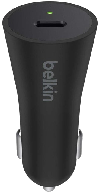 27W USB-C Power Delivery Car Charger, Black