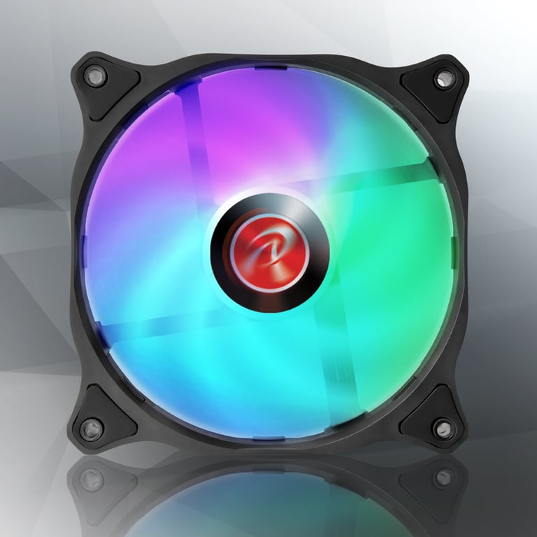 Raijintek Eos 12 Rbw Add Lüfter 2er set Inkl. Controller Schwarz - vue 3