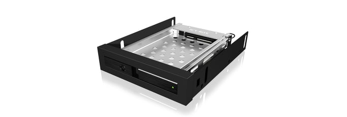 ICY BOX IB-2217StS 8,89 cm (3.5'') Plateau de stockage de disques Noir