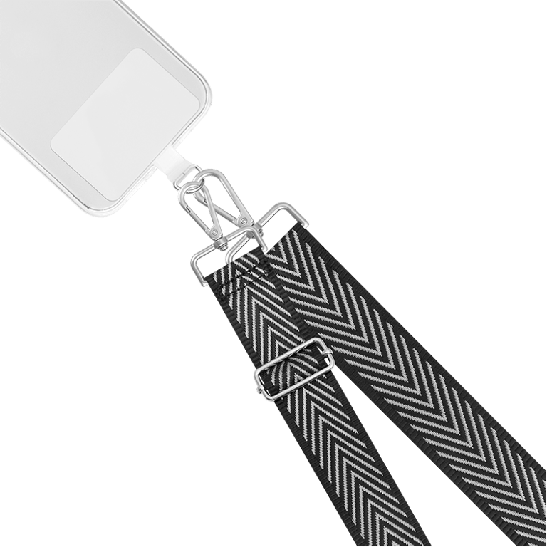Bandoulière Lanière Universelle Amovible Brésilienne Argent Bigben - Neuf