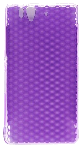 Coque silicone unie compatible Givré Violet Sony Xperia Z