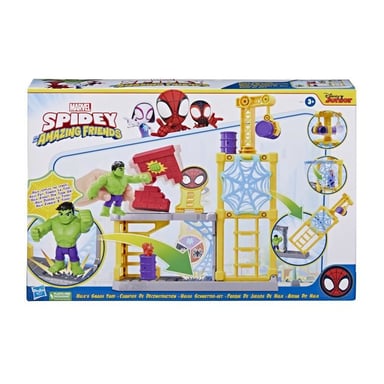 Spidey y sus extraordinarios amigos, Deconstruction site, Hulk juguete para niños a partir de 3 años