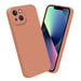 Coque pour Apple iPhone 13 en FLUID ORANGE CLAIR Housse de protection Étui en silicone TPU flexible