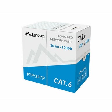 Cavo di rete Lanberg LCU5-21CU-0305-BK Nero 305 m Cat5e U/UTP (UTP)