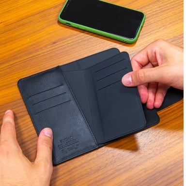 Celly Duomo XXL funda para teléfono móvil 16,5 cm (6.5'') Libro Negro