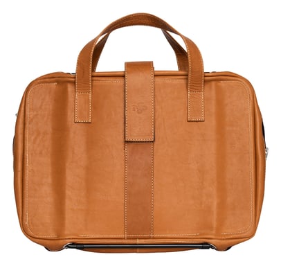 R-Go Tools Sacoche pour ordinateur portable R-Go Viva, cuir, avec support intégré pour ordinateur portable, produit social, marron