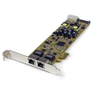 Scheda di rete PCI Express StarTech.com 2 porte Gigabit Ethernet RJ45 10/100/1000Mbps - POE/PSE