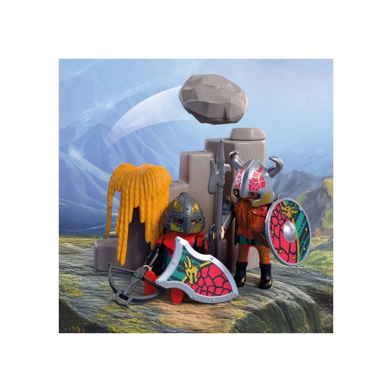 Playmobil Knights 72117 Catapulte à pierre Chevalier dragon - vue 5